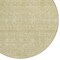 Homeroots 8' Beige Tan And Ivory Round Floral Washable Indoor Outdoor Area Rug 582328 - alternate 8