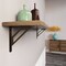 Shelf-Made Richland 201 Series Premium Decorative Shelf Bracket, 500 lb, 12 in L, 10 in H, Steel RP-201RC-12BRZ - alternate 2