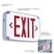 Compass Exit Sign, Silver, 1 Face(s), LED, Universal Mount, Nickel Cadmium CEWSRE - alternate 3