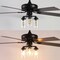 Jonathan Y Lucas 52" 3-Light Rustic Industrial Iron/Wood/Seeded Glass Mobile-App/Remote-Controlled LED Ceiling JYL9614A - alternate 14