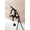 Kingston Brass 7" Center Deck-Mount Clawfoot Tub Faucet with Hand Shower, Matte Black AE8100CG - alternate 5