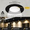Nuwatt 4 Inch Black MR16 LED Retrofit 12V Recessed Downlights, 2700K-5000K, 600LM, GU5.3 Base, 6PK NW-DL-4-MR16-LV-5CT-BLK-6P - alternate 6