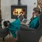 Lavish Home Throw Blanket for Couch Oversized, Lightweight Home Decor Accent Ultra-Soft Fabric, Lagoon Teal 66-THROW048 - alternate 6