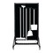 5S Supplies Housekeeping Shadow Board Broom Station V9, Black / White, Broom, No Text HSB-V9-BLACK/WHITE-BO-NO TEXT - alternate 1