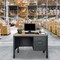 Regency Mesa Steel Single Pedestal Teacher's Office Desk 48'' x 30'', Medium Oak 66348SPMO - alternate 8