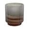Homeroots 9" Gray And Brown Ombre Glass Round Table Vase 574267 - alternate 1