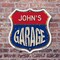 Signmission John's Garage, 6 inch X 6 inch, Plastic Sign, 2PK SHI-P-2PACK-6-383-JOHN - alternate 3