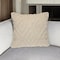 Homeroots 20" Off White Geometric Cotton Throw Pillow 529306 - alternate 1