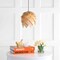 Jonathan Y Simon 11.75" Pinecone Wood LED Pendant, Natural/Black JYL6125A - alternate 11