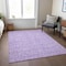 Homeroots 8' X 10' Lilac And Ivory Floral Washable Indoor Outdoor Area Rug 581873 - alternate 8