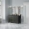 James Martin Vanities Brookfield 60 in. Double Vanity, Black Onyx w/3 CM Charcoal Soapstone Silestone Top 547-V60D-BKO-3CSP - alternate 6