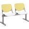 Kfi Kool Beam Seat Beam Seating, 47 in W 22 in L 31 in H, Polypropylene Seat 2300BEAM2-BP12-SP08 - alternate 1