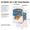 Signmission Corn Dogs, Vinyl Decals Only 24 Inch x 36 Inch, Vinyl Decal, 2PK DSB-2436-2PACK-Corn Dogs - alternate 2