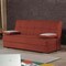 Homeroots 75" Orange Chenille Convertible Futon Sleeper Sofa And Toss Pillows With Storage 607206 - alternate 8