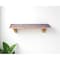 Homeroots 24" Gray And Natural Wood Wall Mounted Accent Shelf 634526 - alternate 1