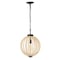 Jonathan Y Abril 12.5" 1-Light Rustic Bohemian Iron/Wood Bead LED Pendant, Oil Rubbed Bronze/Brown JYL9930A - alternate 10