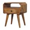 Homeroots 22" Brown Solid Wood One Drawer Nightstand 651855 - alternate 9