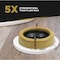 Everflow Extra Thick Toilet Gasket Wax Ring w/ Flange & Bolts Fits 3''&4'' Line TRZR1005 - alternate 8