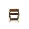 Homeroots 23" Brown Wood Bow Leg End Table With Two Shelves 286311 - alternate 1