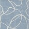 Homeroots 5' X 8' Denim Blue And Ivory Abstract Washable Indoor Outdoor Area Rug 597470 - alternate 9