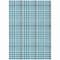 Homeroots 9' X 12' Teal Blue Ivory And Brown Plaid Washable Indoor Outdoor Area Rug 601522 - alternate 8