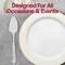 Smarty Had A Party Clear Baroque Disposable Plastic Dinner Spoons, 480PK 8330-CL-CASE - alternate 8
