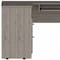 Homeroots 47" Light Gray L Shape Computer Desk With Two Drawers 403822 - alternate 5