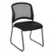 Office Star Products ProGrid Titanium & Black Visitors Chair, Sled Base, Dillon Black 86725R-R107 - alternate 1