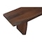 Homeroots 105in Brown Solid Wood Solid Wood Live Edge Dining Bench 636211 - alternate 9