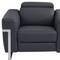 Homeroots 41" Dark Gray Italian Leather Power Recliner Chair 482246 - alternate 6