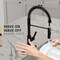 Anzzi Touchless PullDown Faucet with Fan Sprayer, Matte Black KF-AZ303MB - alternate 8