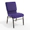 Flash Furniture Fabric Church Chair, Purple XU-CH-60096-PU-BAS-GG - alternate 1