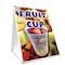 Signmission Fruit Cup, 36 Inch x 24 Inch A-frame Yard Sign, Plastic Sign SBC-2436-Fruit Cup - alternate 1