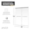 Anzzi 76in x 56-60in. Frameless Sliding Shower Door in Brushed Nickel , 3/8in 10mm Tempered Clear Glass SD-AZ21-02BN - alternate 11