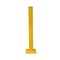 Mytee Products 4 inx 4 inx42 in Bolt-On Steel Rigid Post for 3-ribbed Guard Rails - Yellow GR3RP-42 - alternate 7