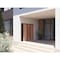 Vdomdoors Front Exterior Prehung Aluminum Double Doors Ronex1033 Teak 1 Sidelight Mirrored Clear Glass Entry RONEX1033DEXD-OAK-W72+12xH80-RH-O - alternate 3