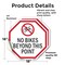 Signmission No Bikes Beyond This Point, 18 inch X 18 inch, Vinyl Decal, 2PK OC-D-2PACK-18-75 - alternate 3