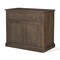 Homeroots 19in Brown Solid Wood Accent Cabinet With Two Doors And One Drawer 727716 - alternate 1