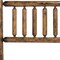 Homeroots Natural Vintage Brown Finish Cedar Log King Headboard 370327 - alternate 5