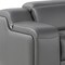 Homeroots Dark Gray Italian Leather Power Reclining L Shaped Six Piece Corner Sectional With Console 544982 - alternate 13