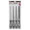 Performance Tool 4 pc. File Set, Metal Shaping Smoothing, Alloy Steel Blades, Round Flat W5392 - alternate 3