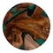 Bali & Pari Amada Teak Wood Epoxy Resin End Table 267-14519-ZORO - alternate 6