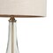 Homeroots 26" Clear Glass LED Table Lamp With Beige Drum Shade 528684 - alternate 9