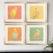 Homeroots Set Of Four Colorful Bird B S/4 Gold Framed Print Wall Art, 4PK 521462 - alternate 3