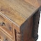 Homeroots 22" Brown Solid Wood Two Drawer Nightstand 701741 - alternate 9