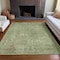 Homeroots 8' X 10' Artichoke Green And Beige Abstract Washable Indoor Outdoor Area Rug 615491 - alternate 9