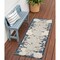 Homeroots 6' Blue And Gray Floral Indoor Outdoor Runner Rug 564009 - alternate 8