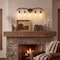 Jonathan Y Wyatt 37.75" 5-Light Southwestern Bohemian Resin/Seeded Glass Faux Antler LED Vanity Light, Brown Woo JYL6316A - alternate 10