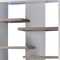 Homeroots 71" White Wood Nine Tier Geometric Bookcase 630383 - alternate 4