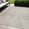 Homeroots 5' X 8' Beige And Brown Abstract Washable Indoor Outdoor Area Rug 596987 - alternate 1